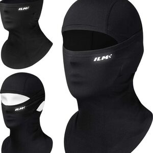 ILM Black Full Face Balaclava Mask Men Women Ski